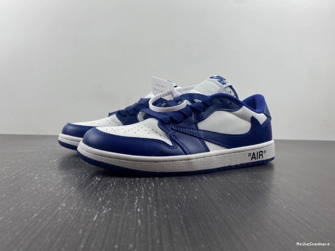 MaikeSneakers SCOTT X TRAVIS X CUSTOM AIR DM7890-101 JORDAN 1 OFF-WHITE 0816